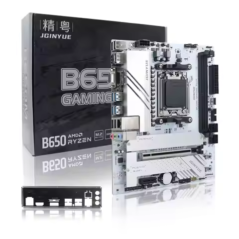 JGINYUE B650 Motherboard support AMD Ryzen 7600X/7700/7500F DDR5 PC desktop AM5 B650M GAMING PLUS AM
