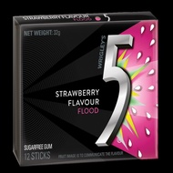WRIGLEY'S 5GUM Strawberry Flavor Chewing Gum 12's