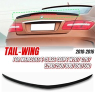 Glossy Black Rear Trunk Ducktail Lip Spoiler For Mercedes-Benz E-Class Coupe W207 C207 E200/250/300/