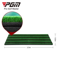 PGM Golf Durable Artificial turf 3D golf hitting mat with teaching line for golf swing chipper training
