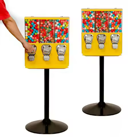 New Design square Coin Operated Candy/gumball Vending Machine