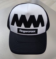 4A Like Black x Fingercroxx 黑白色Logo刺銹貨車帽