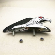 ACZ Universal Motorcycle Eagle Head Fender Ornament Red Lighted Eye Motorbike A Aluminum Front Mudgu