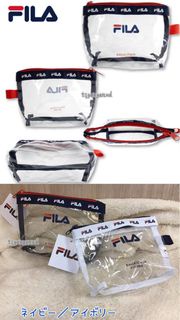 全新 日本🇯🇵直送 FILA 透明 化妝袋 化妝包 收納袋 小袋 袋仔