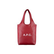 กระเป๋าถือหนัง APC Logo สำหรับผู้หญิง ความจุขนาดใหญ่ กระเป๋าสะพายไหล่ข้างเดียวสำหรับเดินทาง กระเป๋าใ