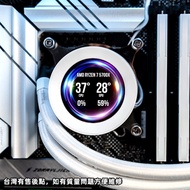 ,,, Round Screen IPS Display Water Cooling Radiator Drive-Free Aida64 Channel GIF24036pc CPU AIO