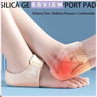 STILLSAVIEW 1PAIR Gel Heel Cushion, Relieves Pain Anti-Crack Heel Socks, Breathable S/L Reduces Pres