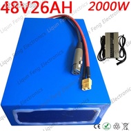☏48V 25AH Lithium Battery 1000W 1500W Electric Bike 10AH 13AH 15AH 18AH 20AH Ebike Pack+5A Charger