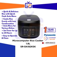 Panasonic 1.8L Microcomputer Rice Cooker | SR-DA182KSK SR-DA182 Baby Porridge Cooker Periuk Nasi Sou