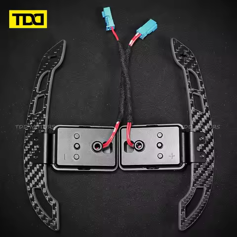 TDD Magnetic Carbon Fiber Paddle Shifters For Toyota Supra A90 A91 2019 2020 2021 2022 2023 2024 Ste