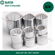 SATA 3/4" DR. 12PT. SOCKET / HEAVY DUTY SOCKET BOX / LORRY TOOLS SET / 19MM 21MM 27MM 29MM 32MM 34MM