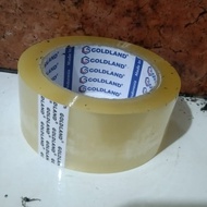 Goldland CLEAR duct tape 45MM 100 YARD / 2 INCH GOLD LAND TRANSPARENT duct tape