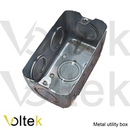 Junction box utility box and junction box cover square 4-11/16 box metal gauge 18 for electrical