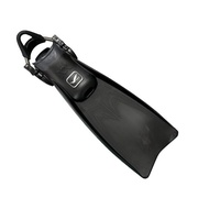 GULL Gull Super Mew XX Dry Fins w/Spring Strap - Black