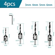 ชุดดอกสว่านเจาะไม้ ดอกสว่านหัวเกสรเจาะไม้ คว้านหัว7pcs แบบคว้านเทเปอร์ในตัว wood drill bit ขนาด 3-10