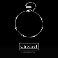 Chomel Pure Silver Diamond Bracelet Womens Fashion Ins Lightweight Luxury Heart Shaped New Style Jew