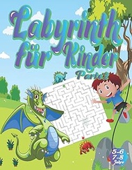 labyrinth rätsel für kinder ab 5-8 Jahre: Bunte Dinosaurier-Labyrinthe für Kinder | labyrinth rätsel