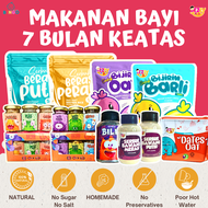 MAKANAN BAYI IZZLY 7 BULAN KEATAS TANPA GULA GARAM PERASA TAMBAHAN NATURAL FLAVOUR MUDAH DISEDIAKAN 