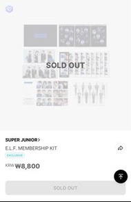 SUPER JUNIOR 會員禮 E.L.F. Membership Kit Exclusive