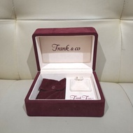 box frank&co gelang anting kalung cincin original / kotak frank and co
