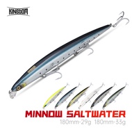 Kingdom Sea Fishing Lure 180mm 29g/33g Minnow Floating & Sinking ABS Lure Hard Bait Wobblers Artific