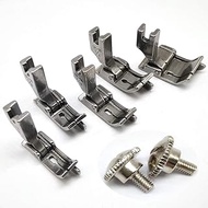 HONEYSEW 5size/Set SP-18R Industrial Sewing Machine Hinged Presser Foot with Right Guide 1/16"+1/8"+