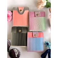 Wallet Rainbow Croco PatternWanita | Stylish Folding Wallet | Unique Colors &