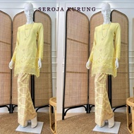 SEROJA KURUNG SONGKET PRINTED JBE white, grey, yellow ,dusty pink, baby blue, mustard, maroon, navy,