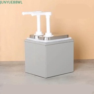 JUNYUE88WL Sauce Dispenser Pump, 1/2/3 Head Stainless Steel Syrup Fructose Squeeze Bottle, Hand Pres