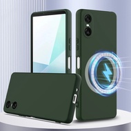 Luxury Original Liquid Silicone Case for Sony Xperia 10 1 5 VI IV V 1 V 5 IV 1 III 1 VII Magnetic Wi