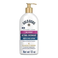 (qdzyws) Gold Bond Age Renew Retinol Overnight Body & Face Lotion With Retinol & Peptide Complex for
