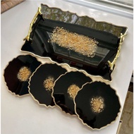 Custom Black Coaster