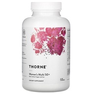 Thorne Research Women's Multi 50+ 180 Capsules – Multivitamin , Vitamin A , C , D , E & B12 , B6 , Z