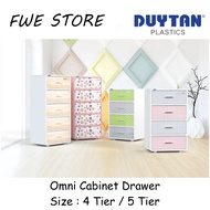 DUYTAN Omni Plastic Drawer / Plastic Cabinet / Storage Cabinet (4 Tier / 5 Tier)