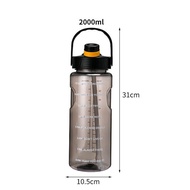 3000ml Reminder Water Bottle with Straw Scale Big Bottle 3Liter Gym Bottle Sport Water Bottles