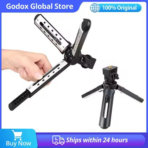 Godox MT-01 Mini Tripod Folding Table top stand and Grip Stabilizer for Godox AD200 Godox A1 Digital