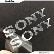 SONY Chrome Logo Sticker - Gold / Silver - GT sports car motor bike auto PS PlayStation home theater