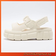 【New Arrival】UTUNE Womens Sandals Two Strip Sandal Casual Soft Thick Sole Non-Slip Flat Beach Shoes