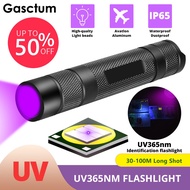 UV Flashlight 365nm UV Light black light Ultra Violets mini Ultraviolet Lanterna IP65 Flashlight Wat