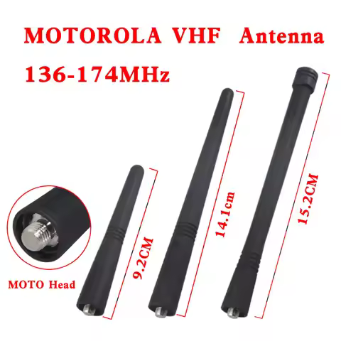 2Pcs VHF 136-174 MHz Antenna for Motorola Radios GP88 GP88S GP328 GP338 GP338 GP140 HT750 CP200 HT12