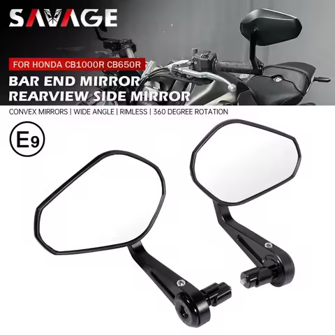 Handlebar End Mirror E9 For HONDA CB650R CB 650F 500F 300R1000R CB1000 Hornet 1000 750 Motorcycle Si