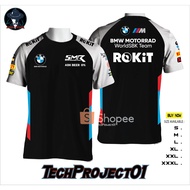 Rokit T-shirt BMW Motorrad WorldSBK Team 2024 Best Quality Automotive Racing Toprak