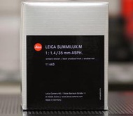 全新LEICA SUMMILUX-M 1:1.4/35mm ASPH. 11 663 (35mm F1.4) 平輸