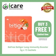 [ICARE PHARMACY] BeFree Betigor Lung-Immunity Booster 15s [Tiger Milk Mushroom/Benicaros] Sakit Teka