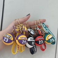 NBA Player Number Basketball Keychain