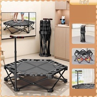 [Lslhj] Foldable Trampoline Versatile with Adjustable Handle Toy Jumping Trampoline for Play Indoor 