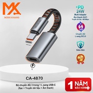 Mcdodo CA-4870 3-in-1 L to USB-C Adapter – Charging + Data + Audio