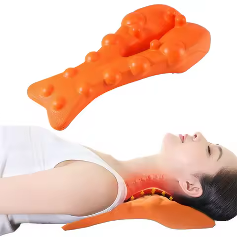 Cervical Traction Device Neck Stretcher Massager for Neck Shoulder Stretcher Trigger Point Massager 
