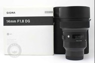【高雄青蘋果3C】SIGMA 14mm F1.8 DG HSM ART FOR SONY 二手鏡頭 #84652