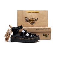 Sandal Perempuan Women's platform Sandals Dr. Martens Air Wair Lady Top Layer Leather Sandals